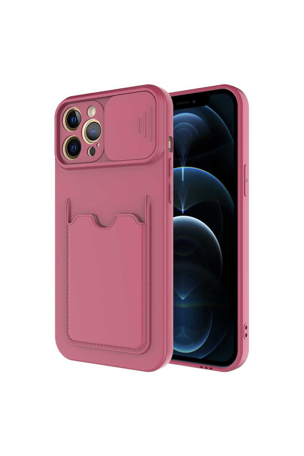 iPhone 12 Pro Max Uyumlu  Kartix Kılıf-Koyu Mor