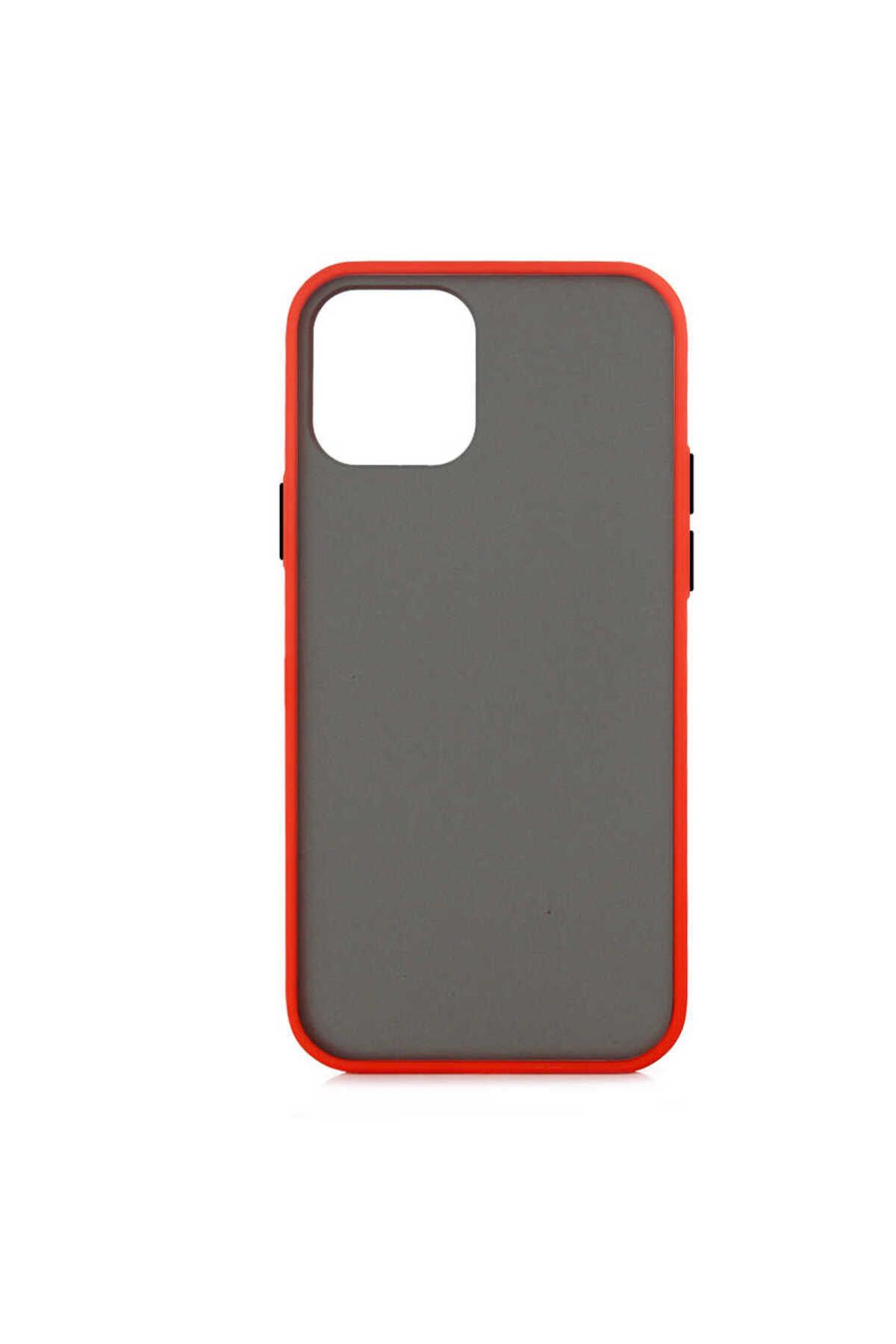 iPhone 12 Mini Uyumlu Zore Fri Silikon-Kırmızı