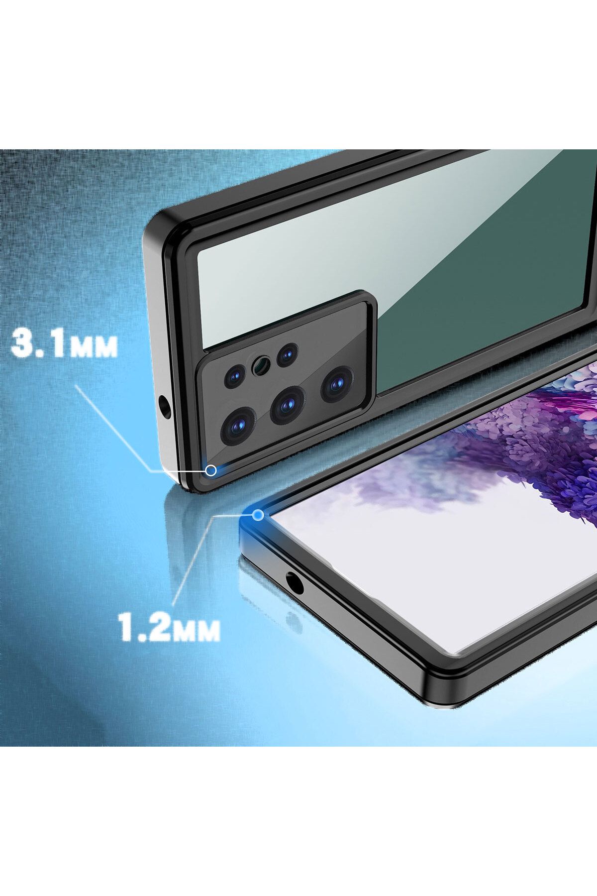 Galaxy S23 Ultra Uyumlu 1-1 Su Geçirmez Uyumlu-Siyah Galaxy S23 Ultra Uyumlu 1-1 Su Geçirmez Uyumlu-Siyah