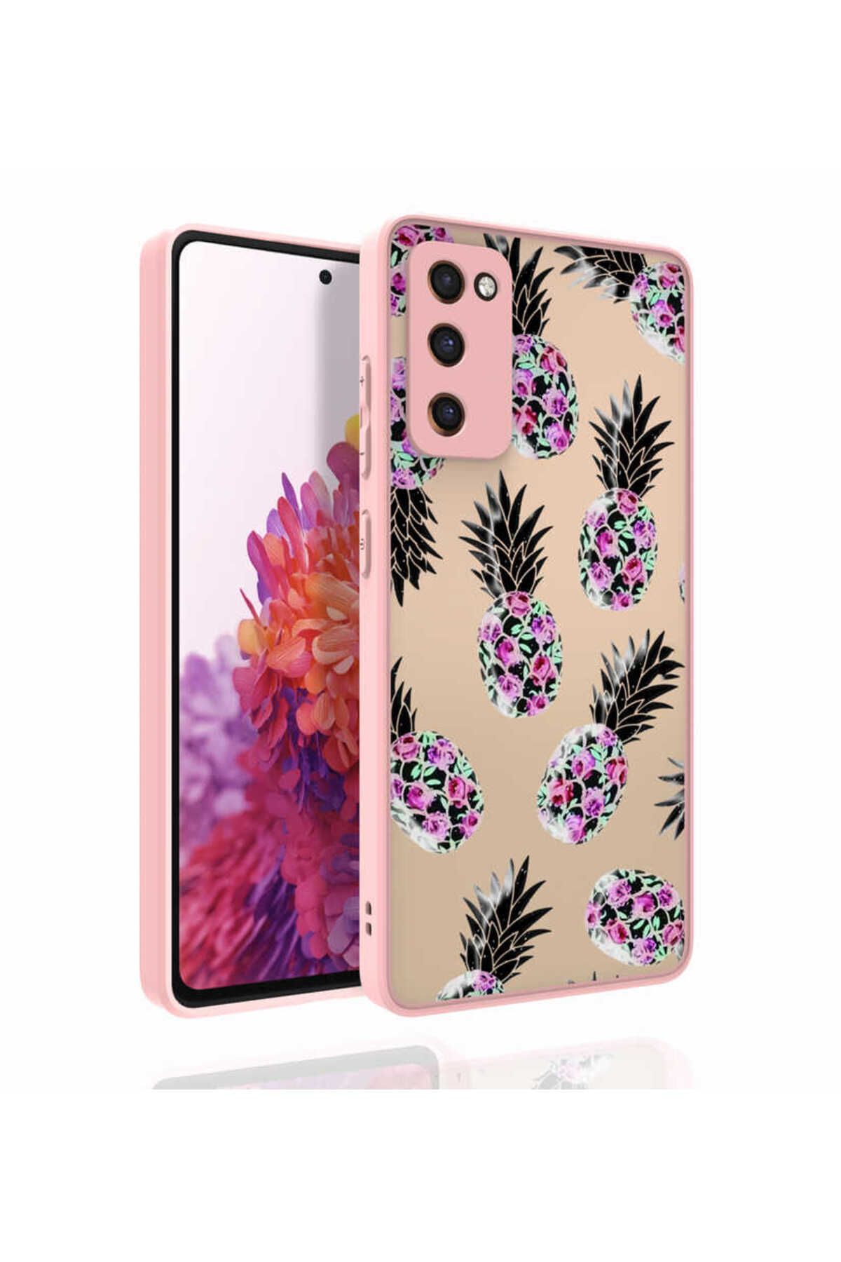 Galaxy S20 FE Uyumlu Desenli Kamera Korumalı Parlak Zore Nora Kılıf-NO1