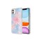 iPhone 11 Uyumlu Simli Desenli Parlak Zore Task Kılıf-Mavi
