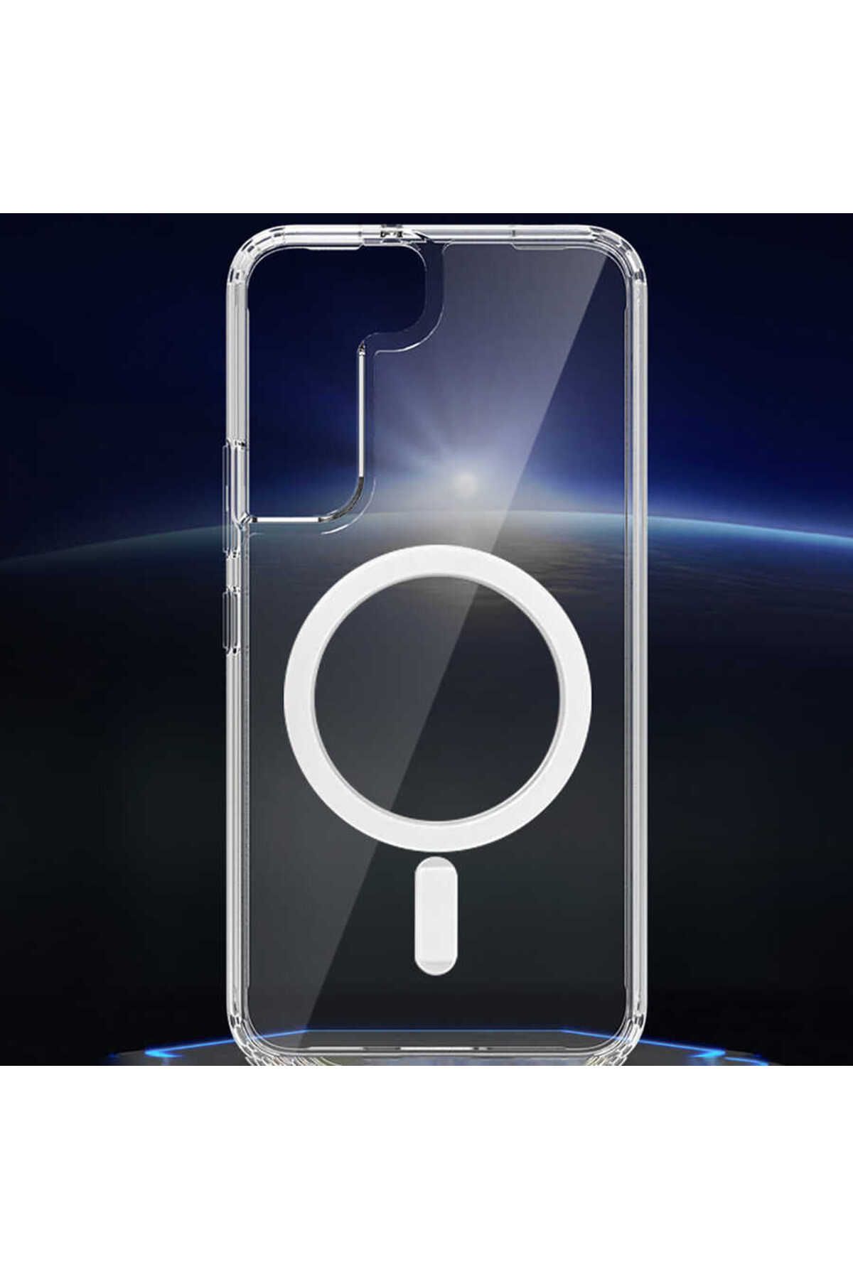Galaxy S22 Plus Uyumlu Zore Tacsafe Wireless Kılıf-Renksiz Galaxy S22 Plus Uyumlu Zore Tacsafe Wireless Kılıf-Renksiz