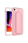 iPhone SE 2020 Uyumlu Zore Qstand Kılıf-Pembe iPhone SE 2020 Uyumlu Zore Qstand Kılıf-Pembe