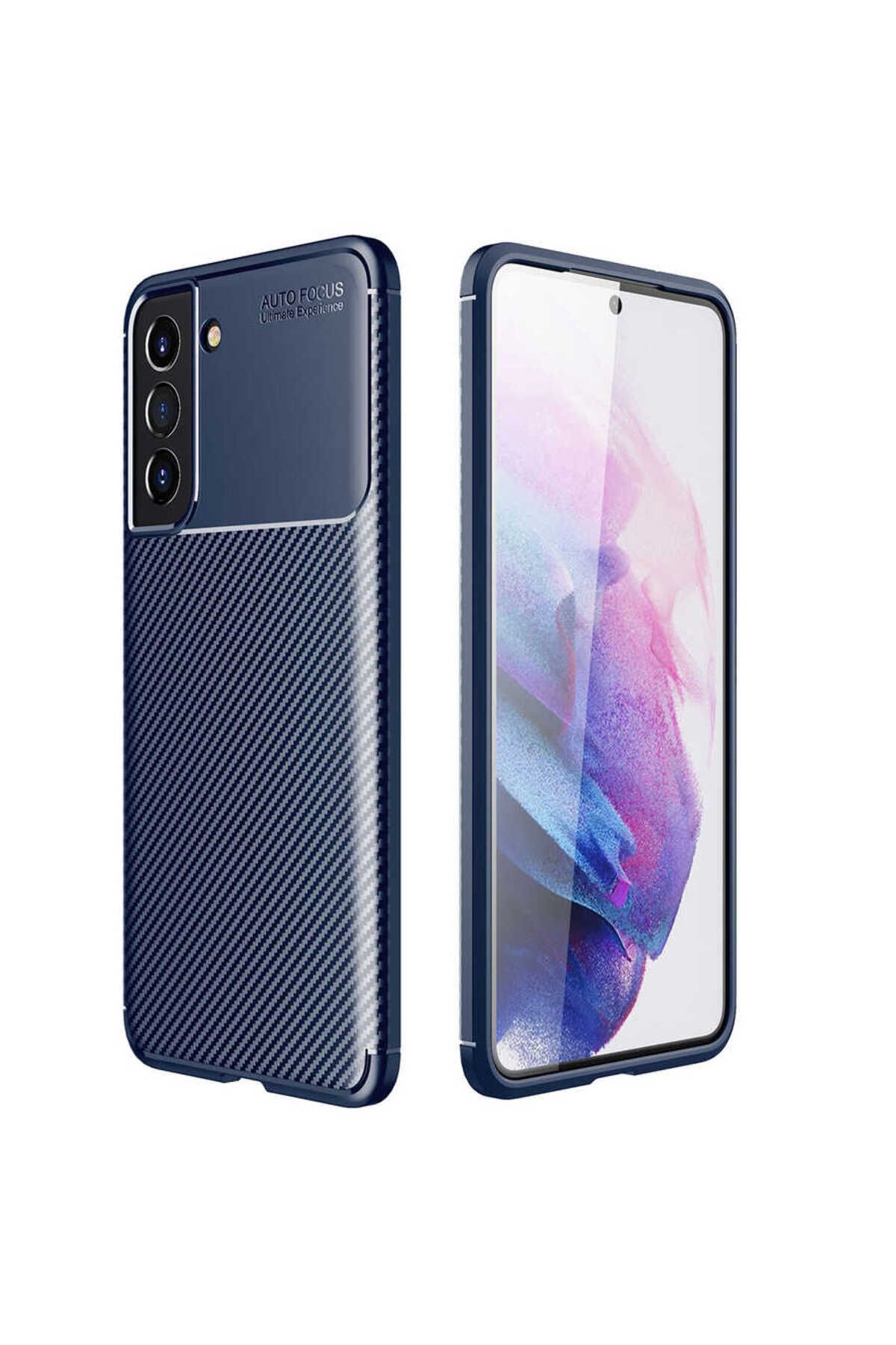 Galaxy S21 FE Uyumlu Zore Negro Silikon Kılıf-Lacivert