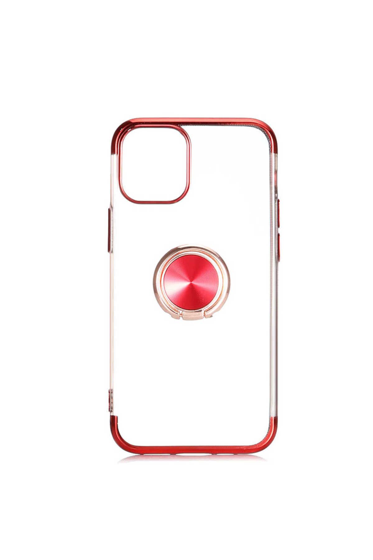 iPhone 12 Mini Uyumlu Zore Gess Silikon-Kırmızı