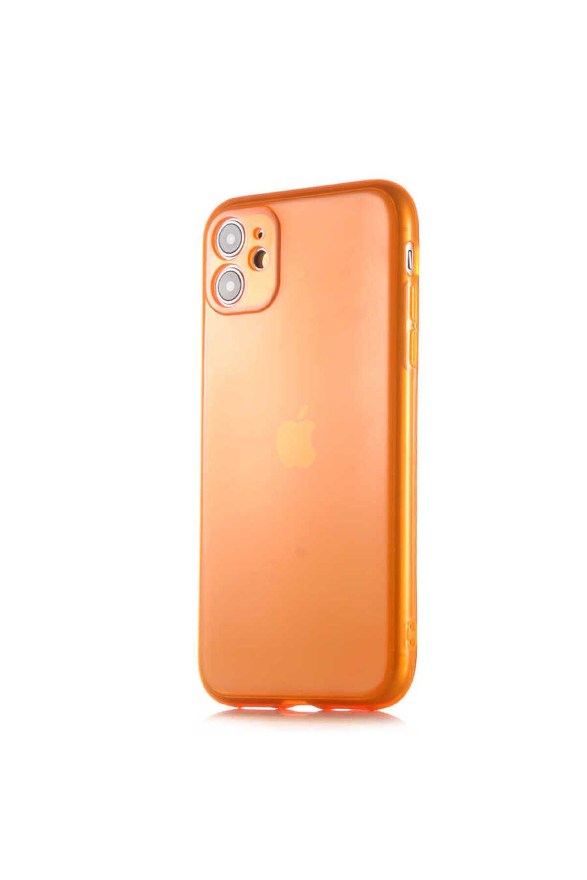 iPhone 11 Uyumlu Zore Mun Silikon-Turuncu iPhone 11 Uyumlu Zore Mun Silikon-Turuncu