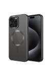 iPhone 15 Pro Uyumlu Mat Tasarımlı Magsafe Wireless Şarj Özellikli Zore Mat Setro Kılıf-Siyah iPhone 15 Pro Uyumlu Mat Tasarımlı Magsafe Wireless Şarj Özellikli Zore Mat Setro Kılıf-Siyah