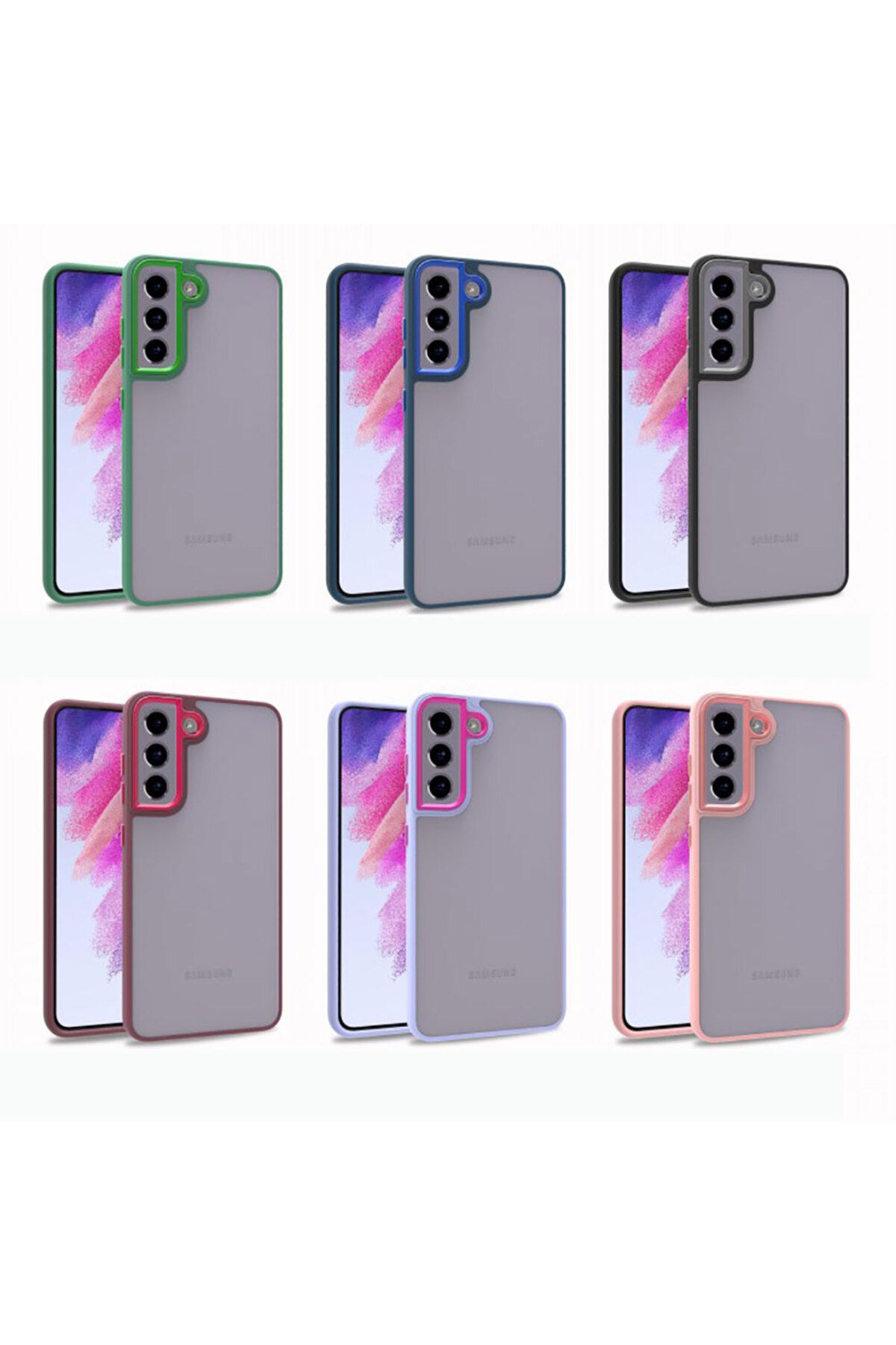 Galaxy S21 FE Uyumlu Zore Flora Kılıf-Kırmızı