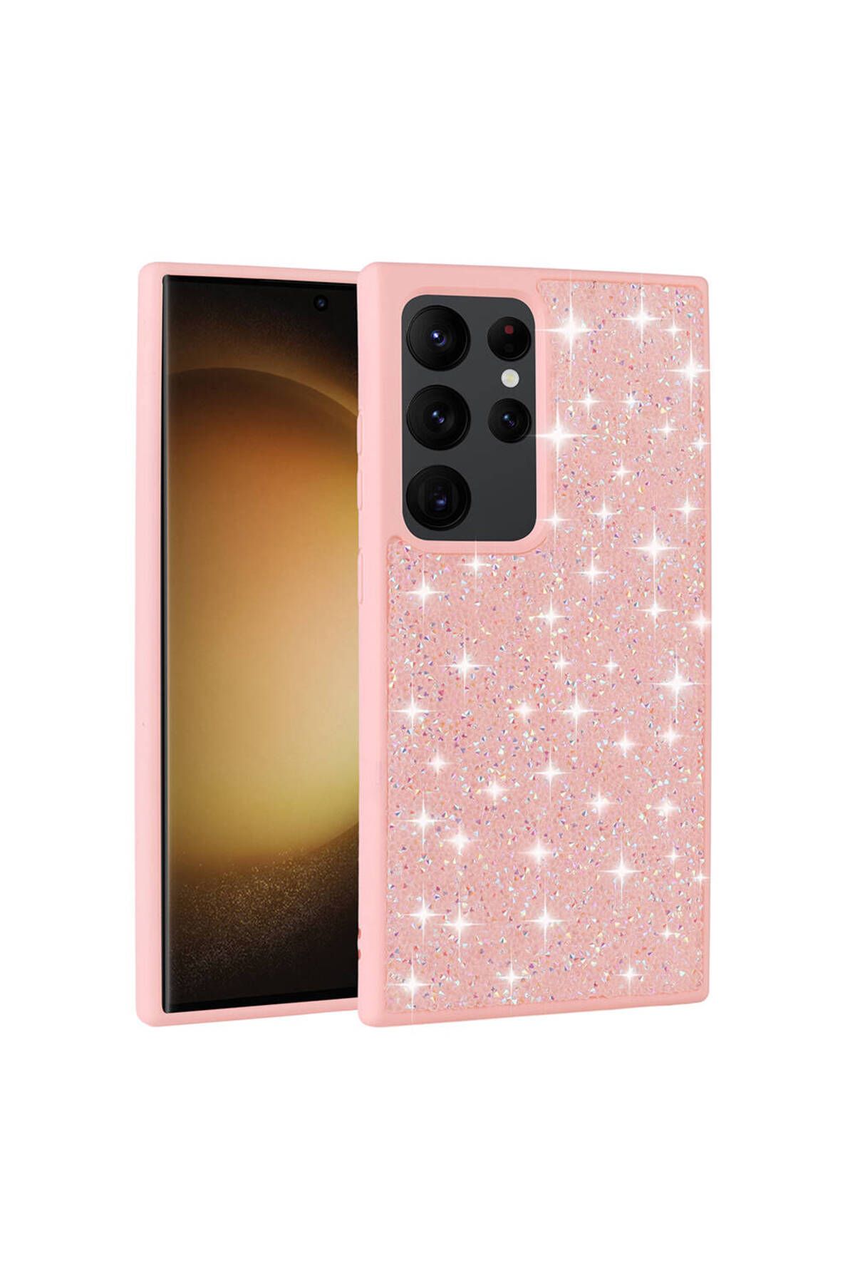 Galaxy S24 Ultra Uyumlu Parlak Taşlı Tasarım Pırlanta Zore Kılıf-Siyah Galaxy S24 Ultra Uyumlu Parlak Taşlı Tasarım Pırlanta Zore Kılıf-Siyah