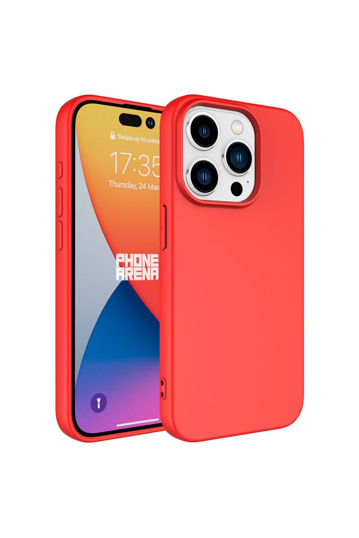 iPhone 15 Pro Uyumlu Zore LSR Lansman Kılıf-Kırmızı