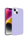 iPhone 14 Uyumlu Magsafe Wireless Şarj Özellikli Pastel Renk Silikon Zore Plas Kılıf-Lila iPhone 14 Uyumlu Magsafe Wireless Şarj Özellikli Pastel Renk Silikon Zore Plas Kılıf-Lila