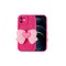 iPhone 12 Kılıf Kamera Korumalı Figür Tasarımlı Zore Kapya Kapak-Pembe Koyu