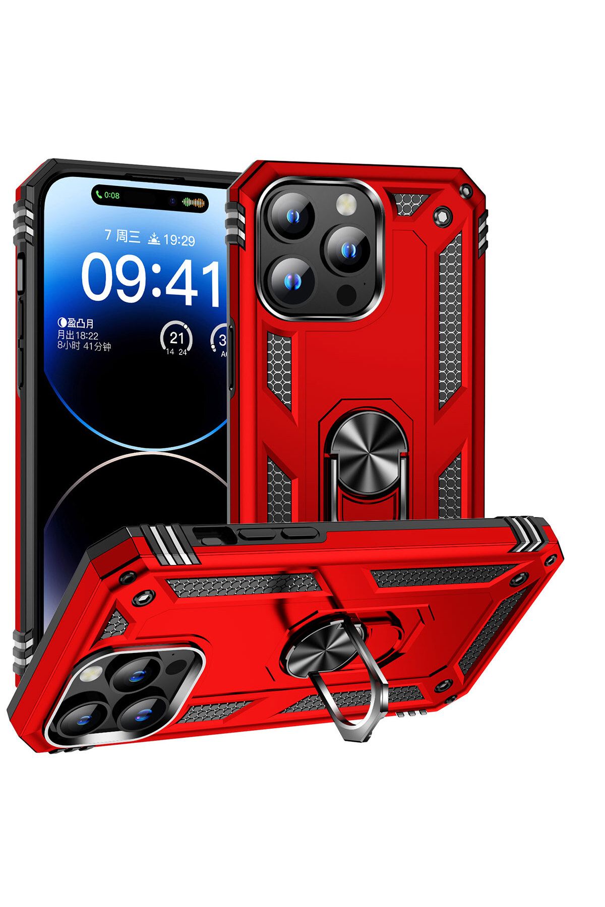 iPhone 15 Pro Uyumlu Zore Vega Kılıf-Kırmızı