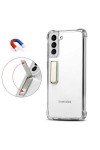 Galaxy S21 Plus Uyumlu Zore Standlı Süper Silikon Kılıf-Renksiz Galaxy S21 Plus Uyumlu Zore Standlı Süper Silikon Kılıf-Renksiz