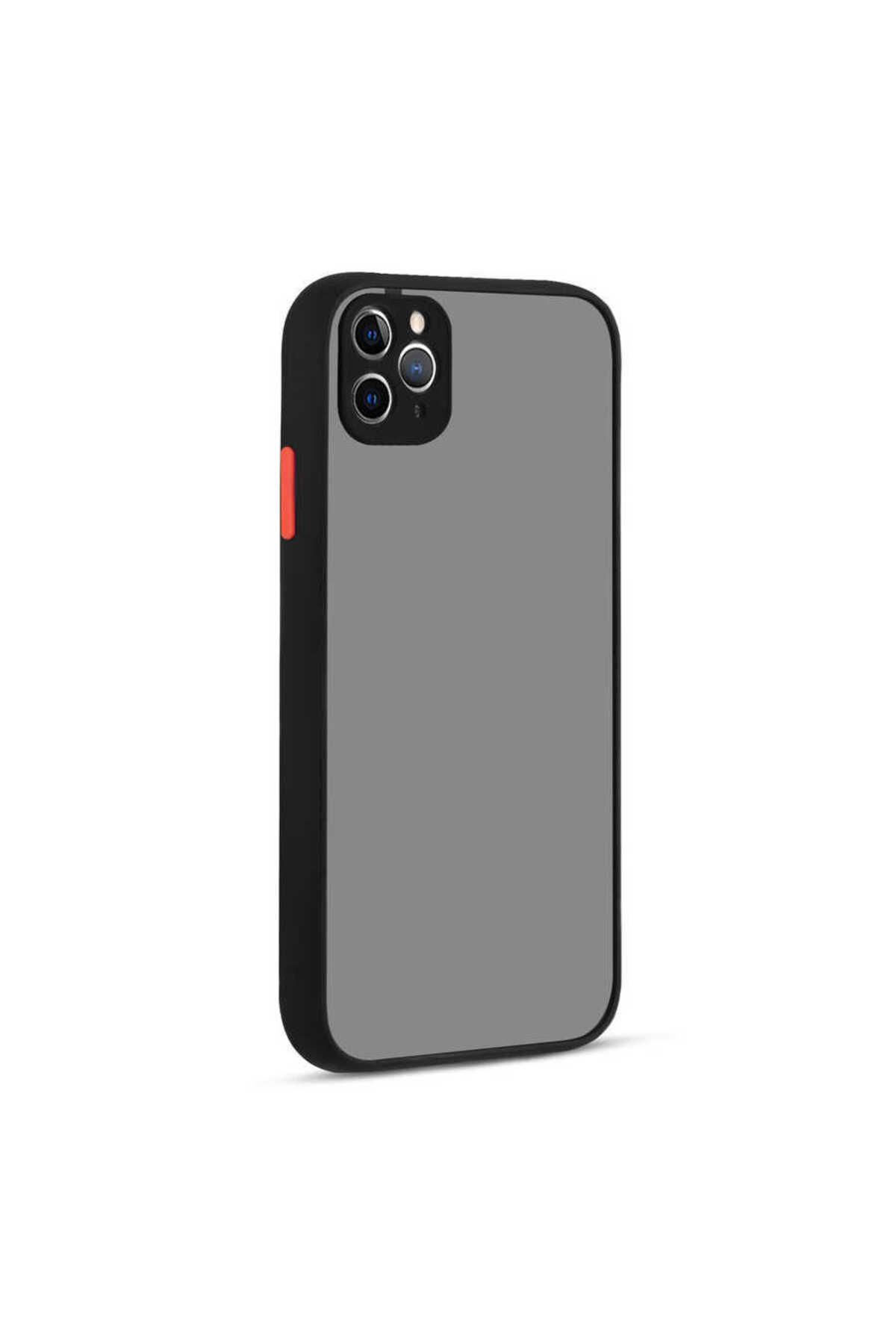 iPhone 11 Pro Max Uyumlu Zore Hux Kılıf-Siyah