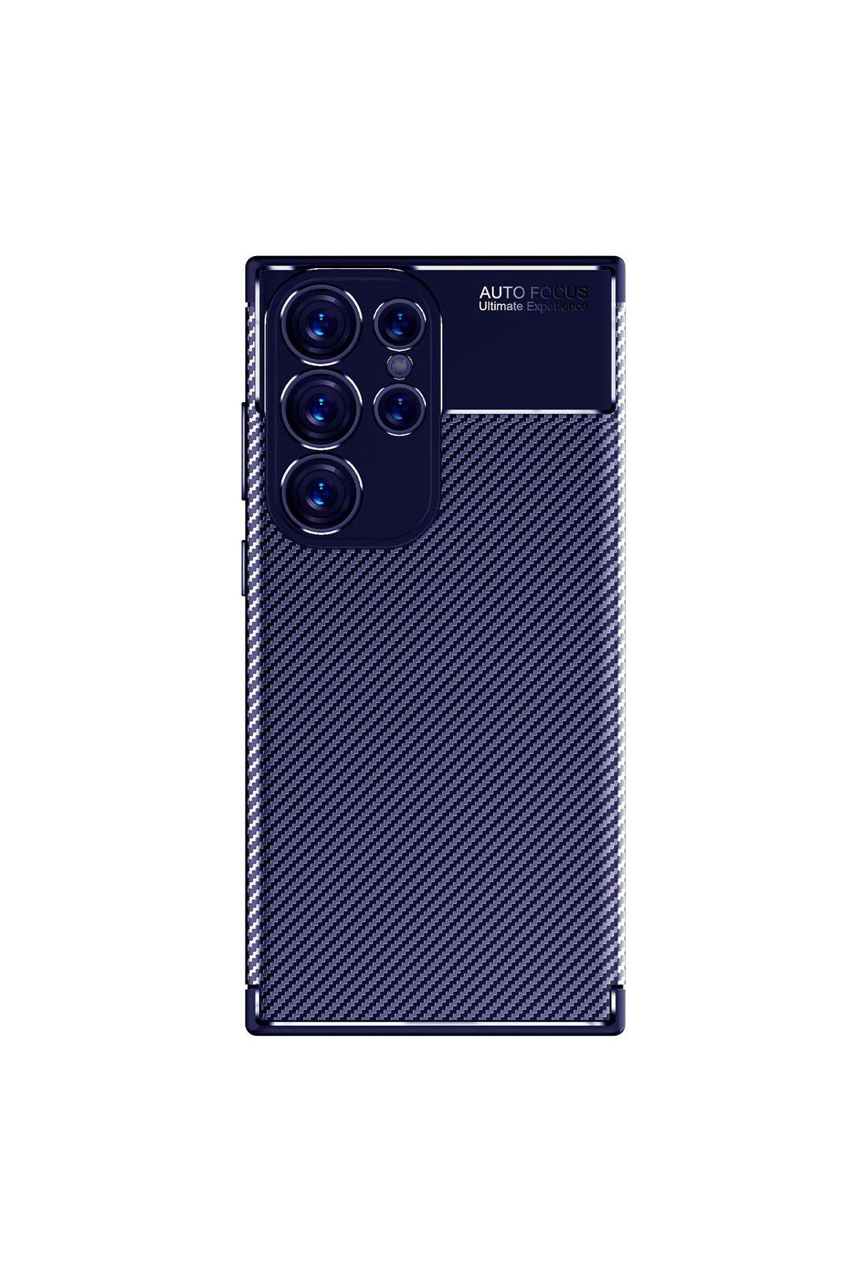 Galaxy S23 Ultra Uyumlu Zore Negro Silikon Kılıf-Lacivert