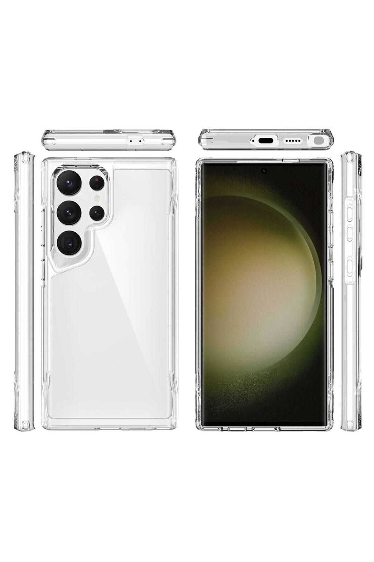 Galaxy S24 Ultra Uyumlu Zore T-Max Kılıf-Renksiz Galaxy S24 Ultra Uyumlu Zore T-Max Kılıf-Renksiz