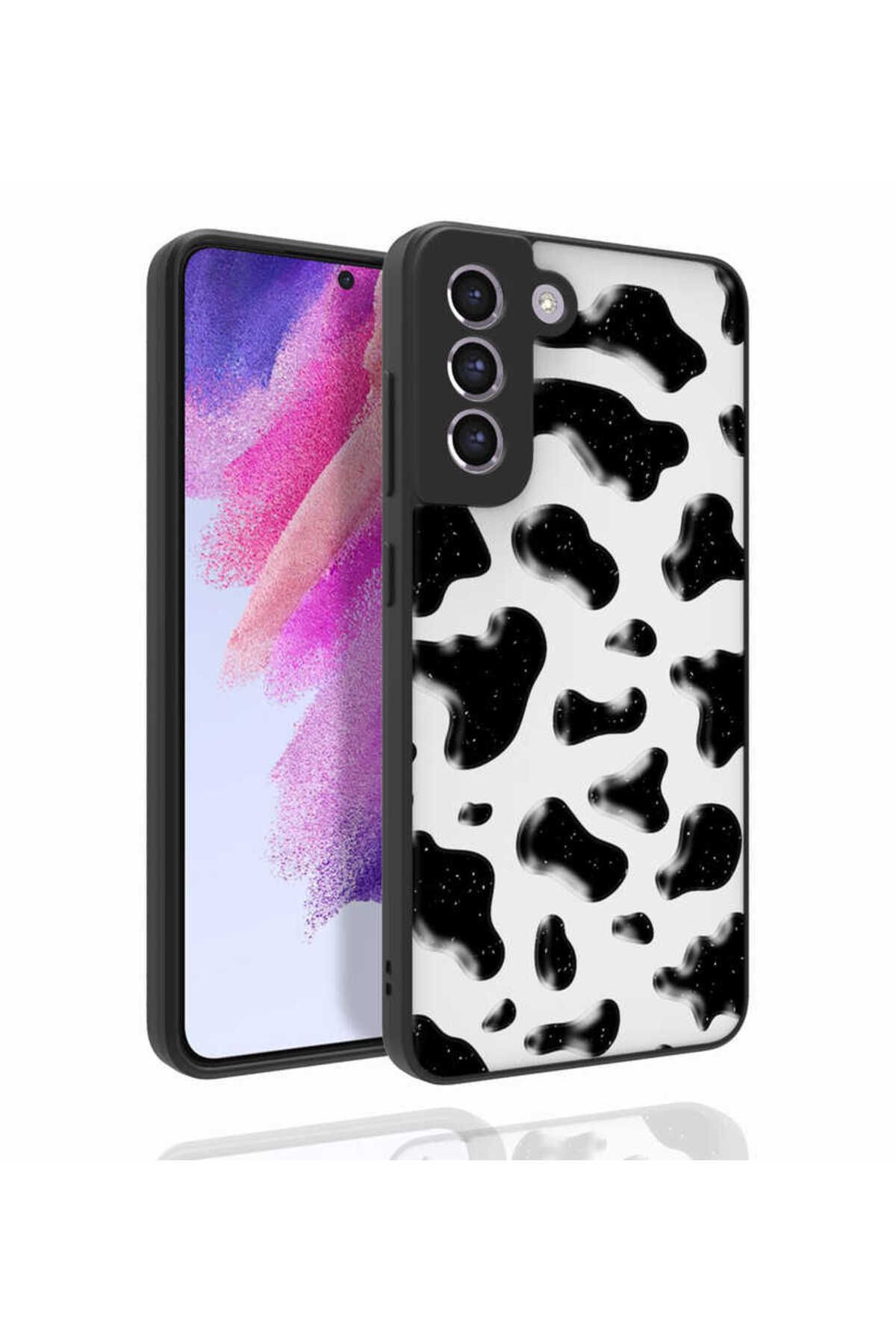 Galaxy S21 FE Uyumlu Desenli Kamera Korumalı Parlak Zore Nora Kılıf-NO2