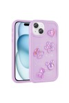 iPhone 15 Uyumlu Kabartma Figürlü Parlak Zore Toys Silikon Kılıf-Mor iPhone 15 Uyumlu Kabartma Figürlü Parlak Zore Toys Silikon Kılıf-Mor