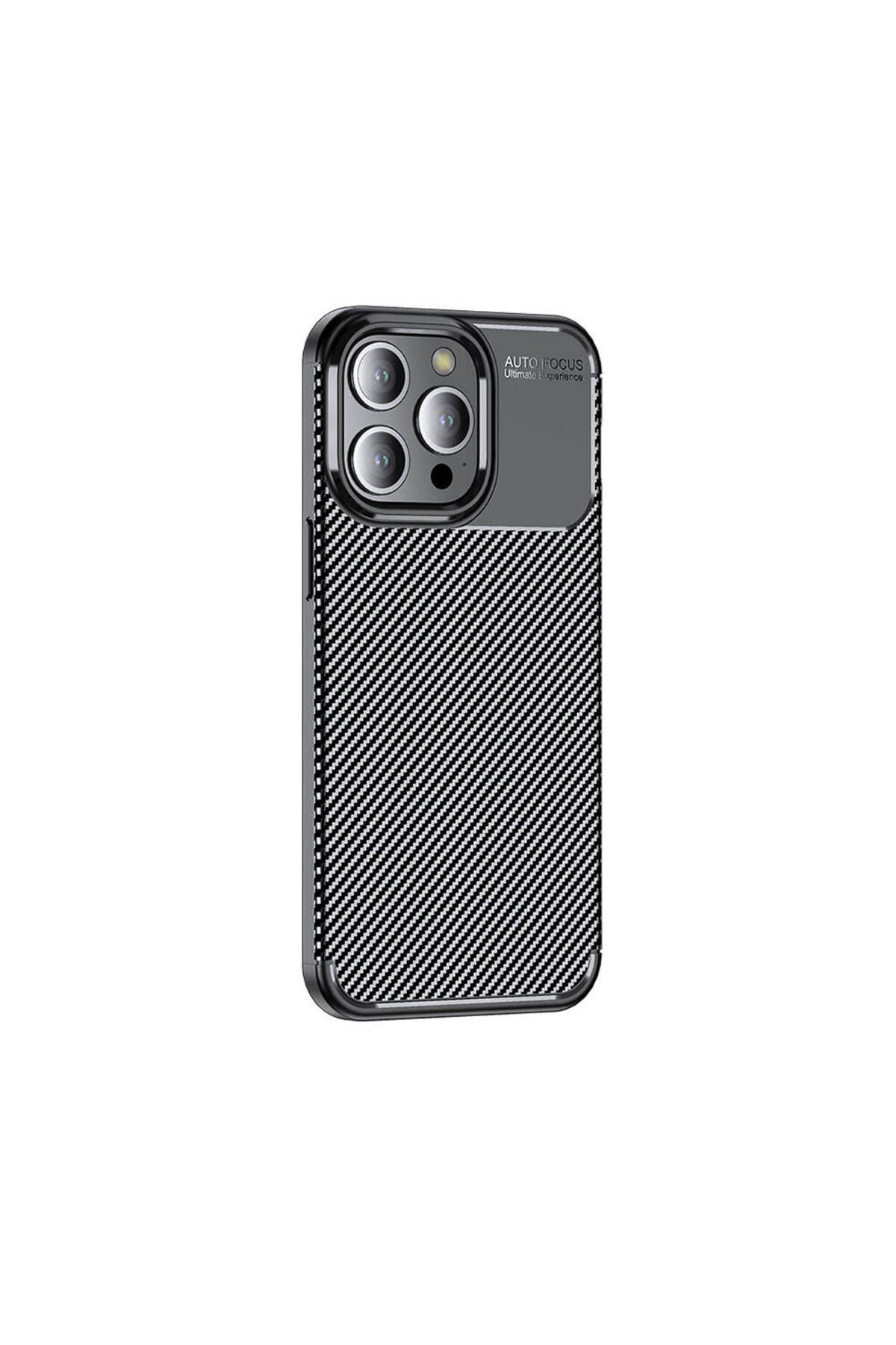 iPhone 15 Pro Uyumlu Zore Negro Silikon Kılıf-Siyah