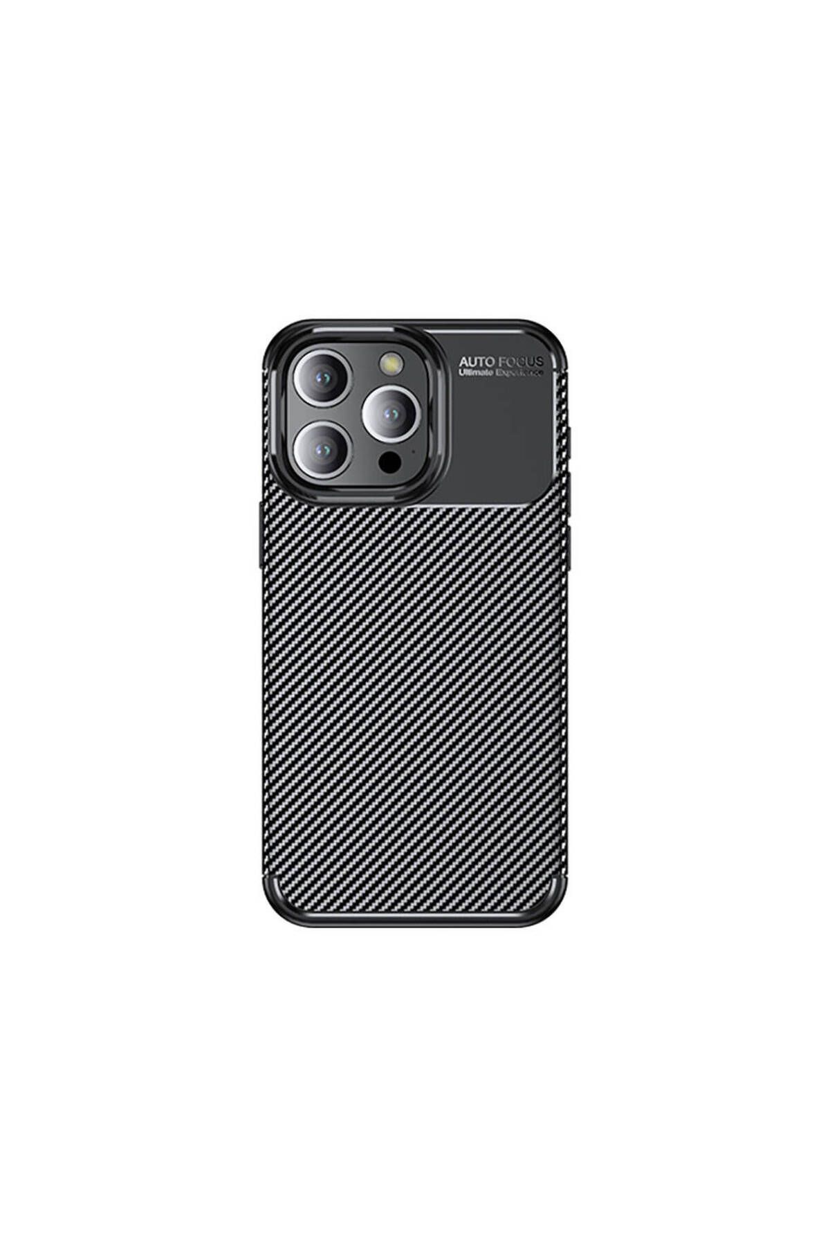 iPhone 15 Pro Uyumlu Zore Negro Silikon Kılıf-Siyah