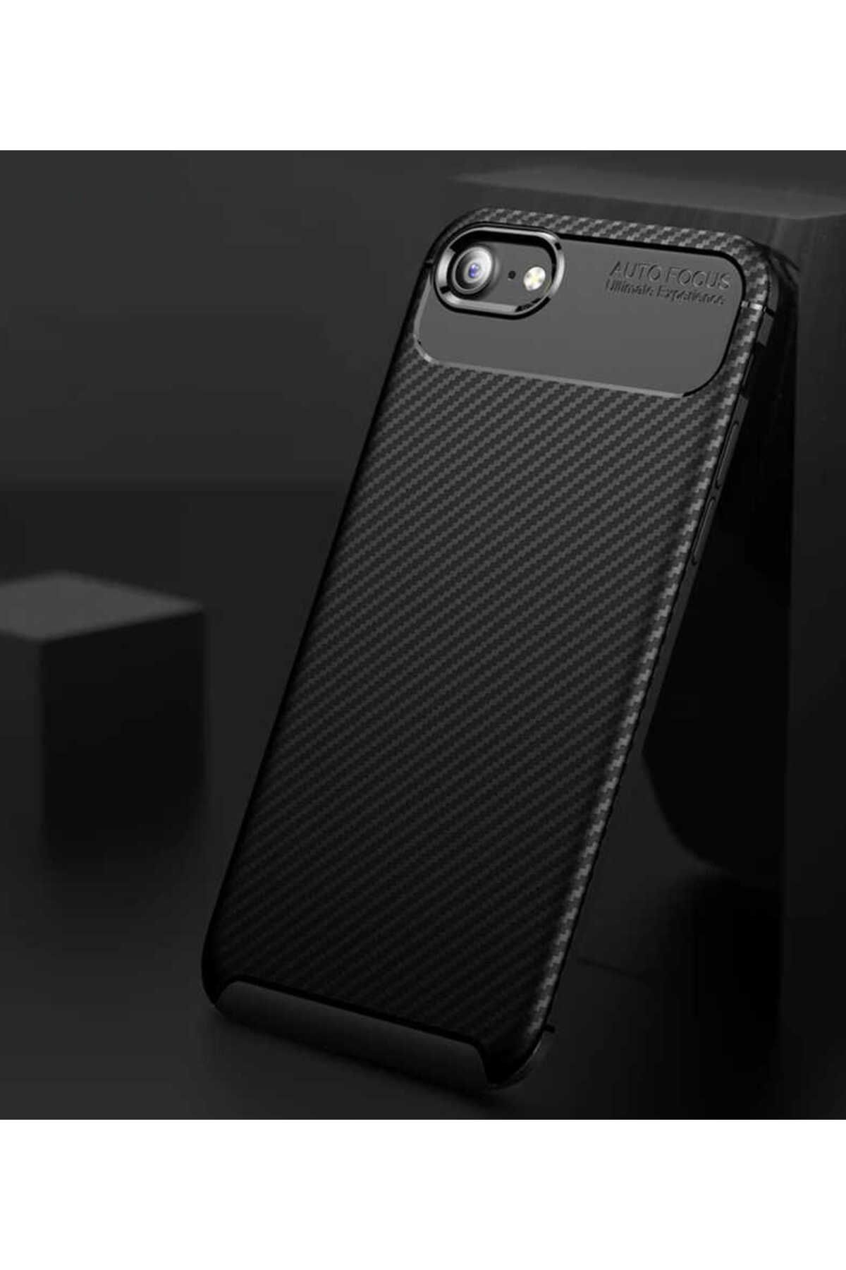 iPhone SE 2022 Uyumlu Zore Negro Silikon Kılıf-Siyah