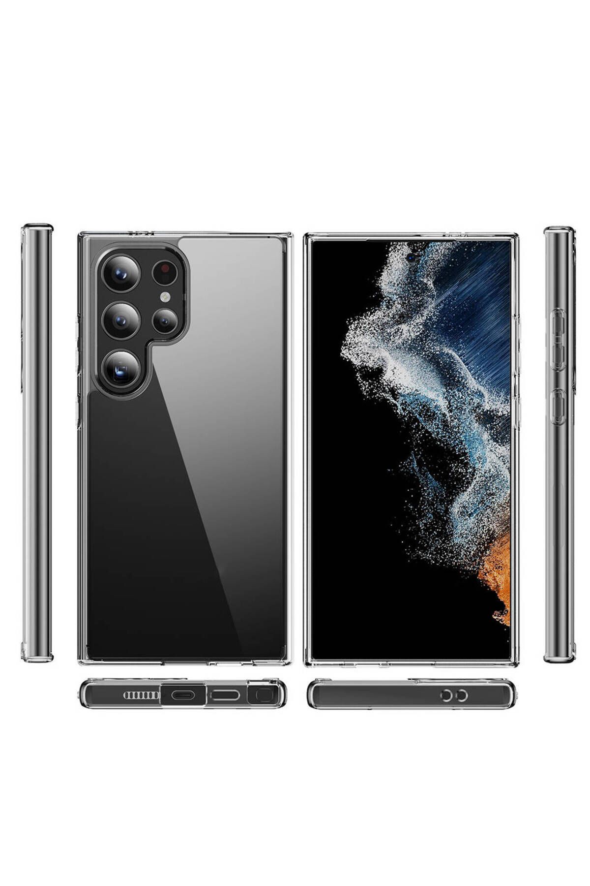 Galaxy S24 Ultra Uyumlu Zore Droga Kılıf-Renksiz