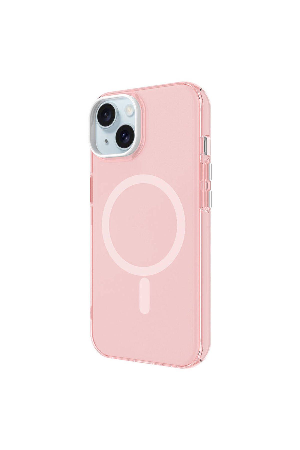 iPhone 15 Uyumlu Zore Magsafe Şarj Özellikli Buzlu Transparan C-Pro Sert Kılıf-Koyu Gri iPhone 15 Uyumlu Zore Magsafe Şarj Özellikli Buzlu Transparan C-Pro Sert Kılıf-Koyu Gri