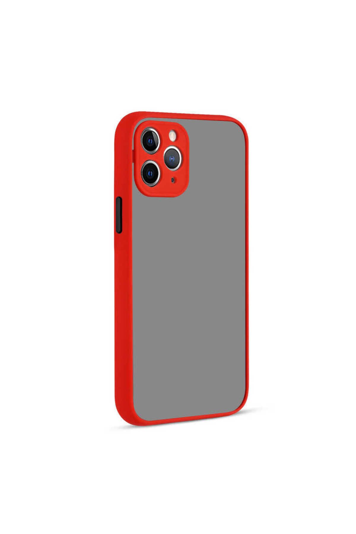iPhone 11 Pro Uyumlu Zore Hux Kılıf-Kırmızı