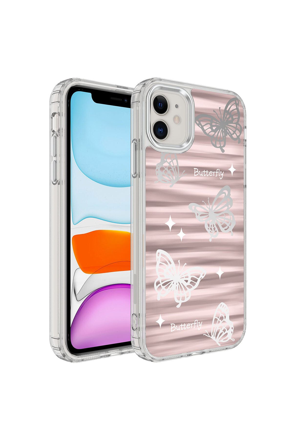 iPhone 11 Uyumlu Airbagli Parlak Tasarımlı Zore Mimbo Kılıf-NO5