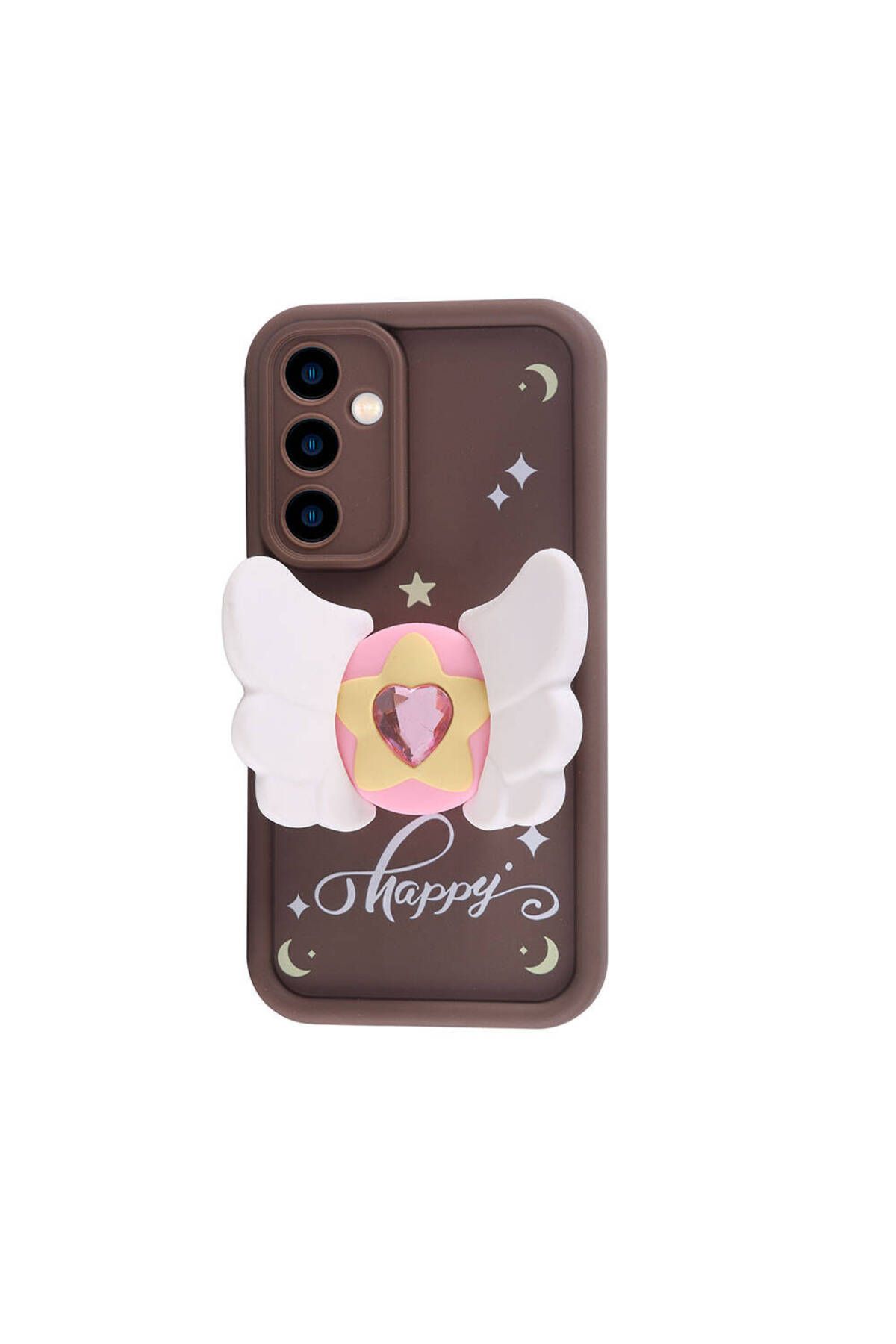 Galaxy S23 FE Kılıf Kamera Korumalı Figür Tasarımlı Zore Kapya Kapak-Pembe Açık