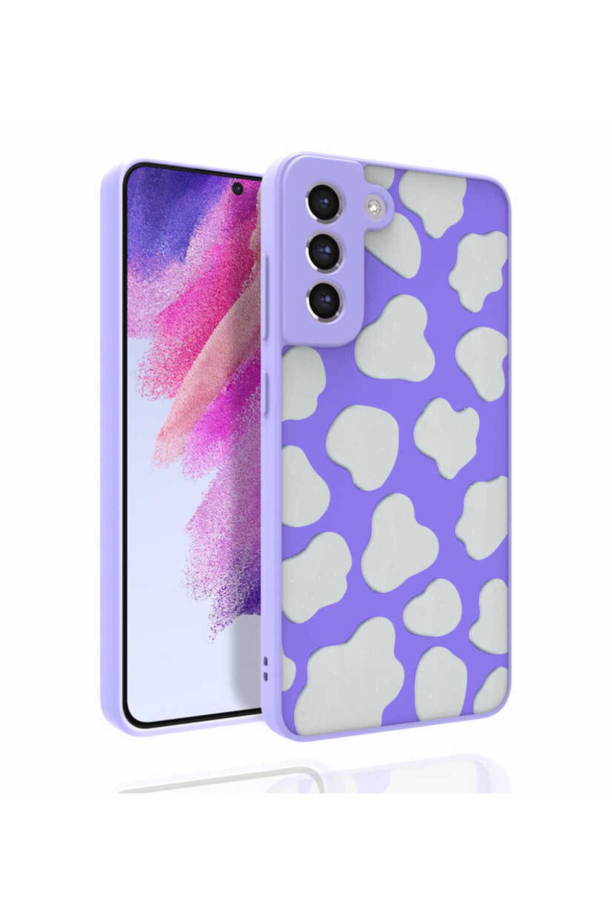 Galaxy S21 FE Uyumlu Desenli Kamera Korumalı Parlak Zore Nora Kılıf-NO6