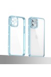 iPhone 11 Uyumlu Kamera Korumalı Taşlı Zore Mina Kılıf-Mavi iPhone 11 Uyumlu Kamera Korumalı Taşlı Zore Mina Kılıf-Mavi