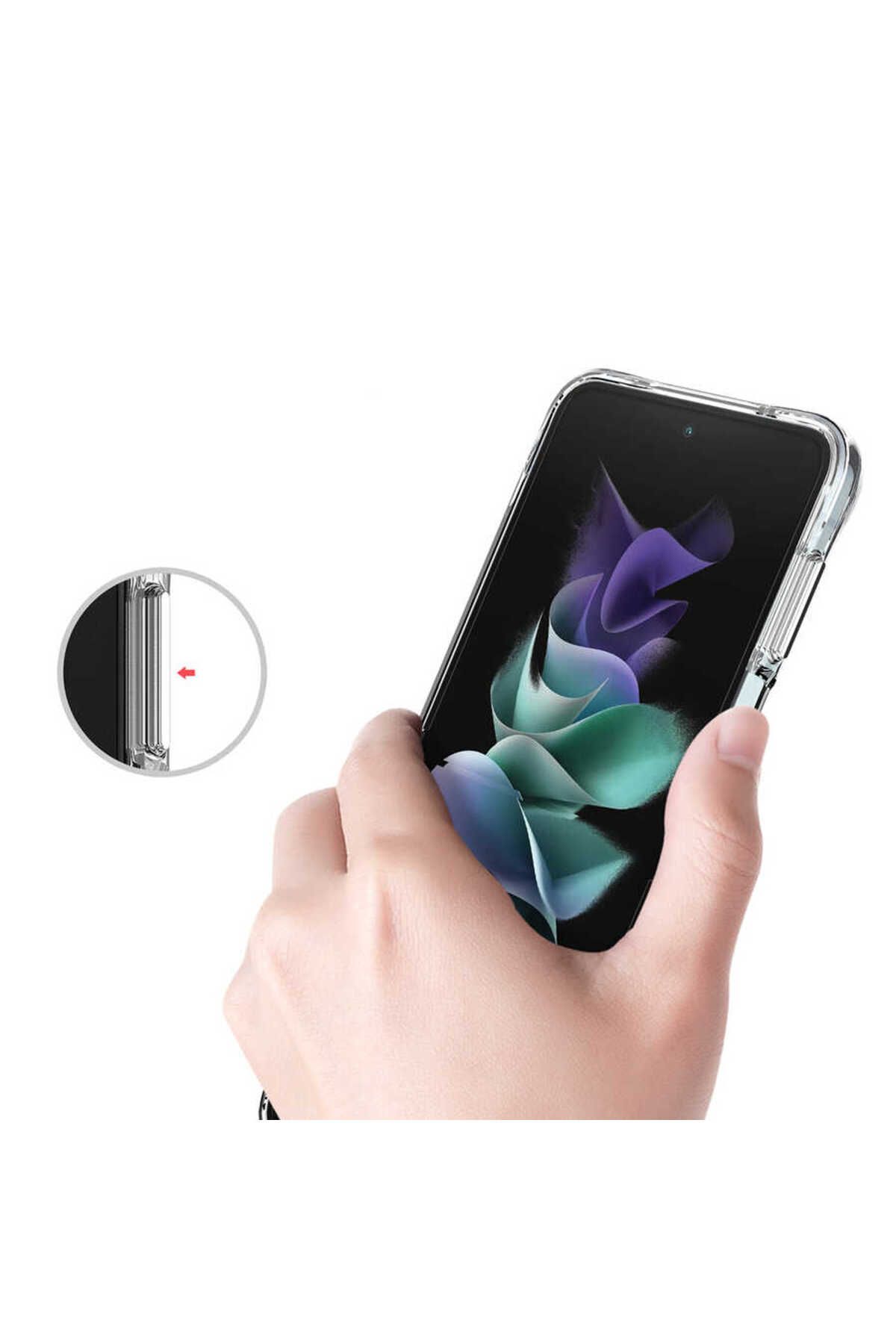 Galaxy Z Flip 4 Uyumlu Zore Vonn Kılıf-Renksiz Galaxy Z Flip 4 Uyumlu Zore Vonn Kılıf-Renksiz