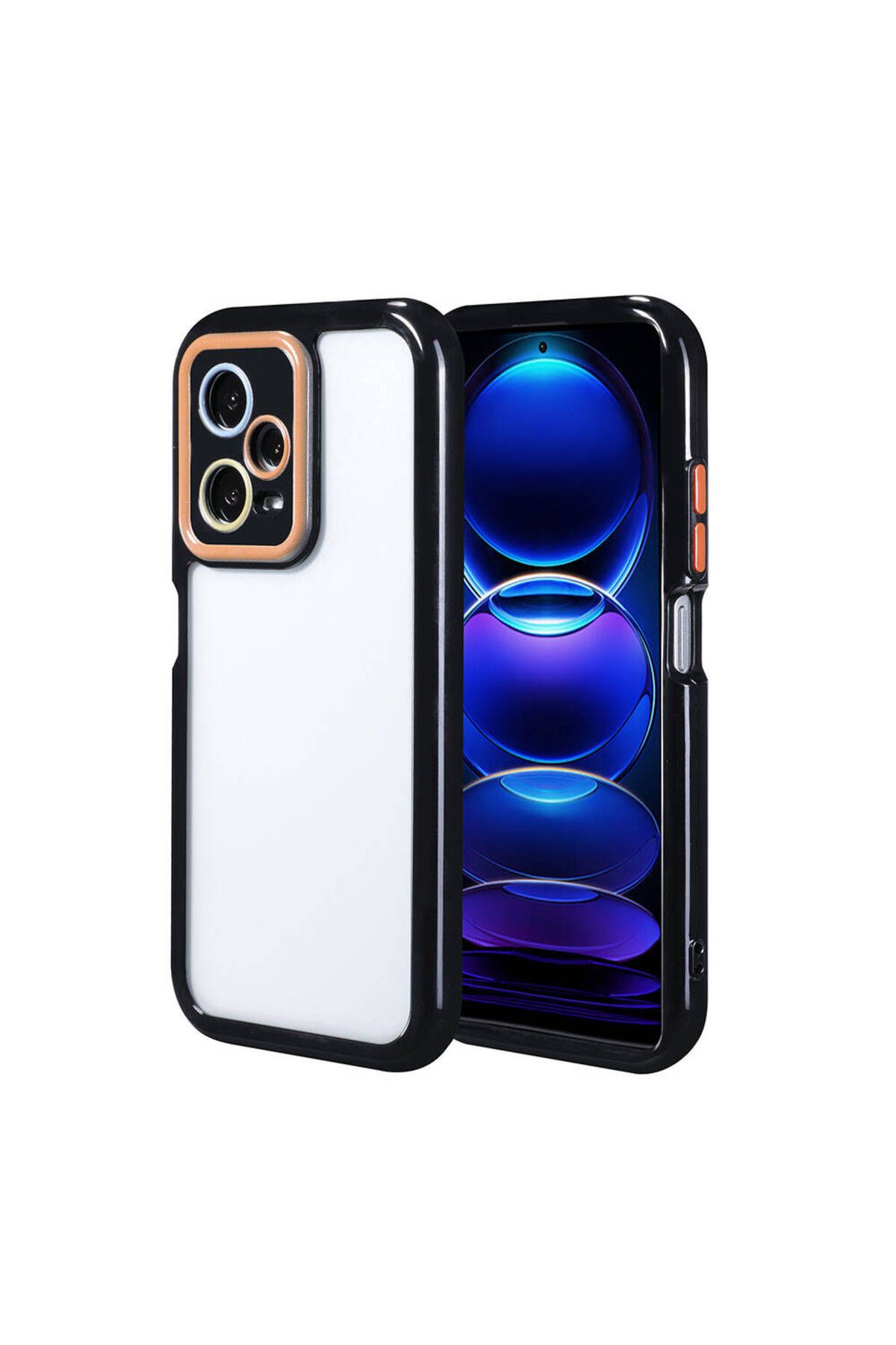 Xiaomi Redmi Note 12 Pro 5G Kılıf Kamera Korumalı Renkli Kenar ve Çerçeve Tasarımlı Zore Vitamin Kap