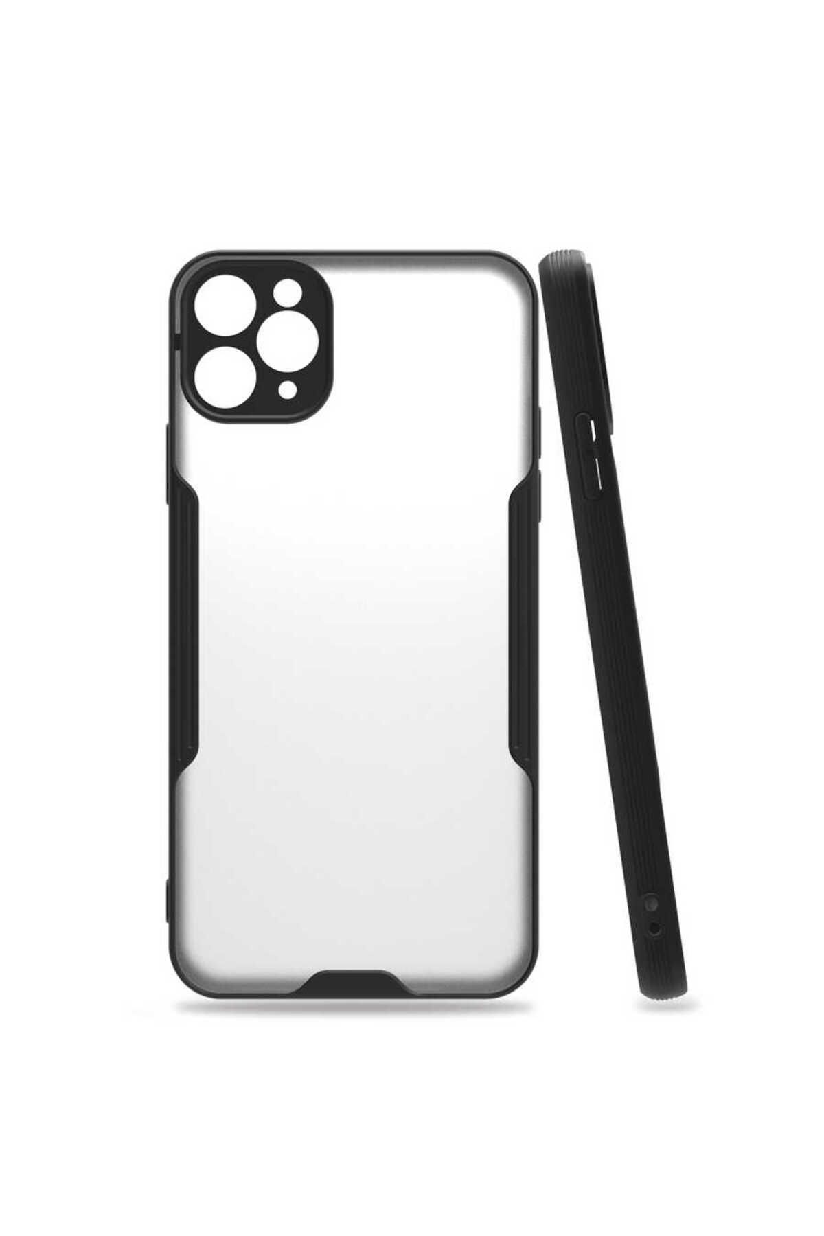 iPhone 11 Pro Max Uyumlu Zore Parfe Kılıf-Siyah
