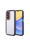 Galaxy A15 Kılıf Kamera Korumalı Renkli Kenar ve Çerçeve Tasarımlı Zore Vitamin Kapak-Siyah Galaxy A15 Kılıf Kamera Korumalı Renkli Kenar ve Çerçeve Tasarımlı Zore Vitamin Kapak-Siyah