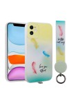 iPhone 11 Uyumlu Desenli El Askılı İpli Zore Arte Silikon Kılıf-NO6 iPhone 11 Uyumlu Desenli El Askılı İpli Zore Arte Silikon Kılıf-NO6
