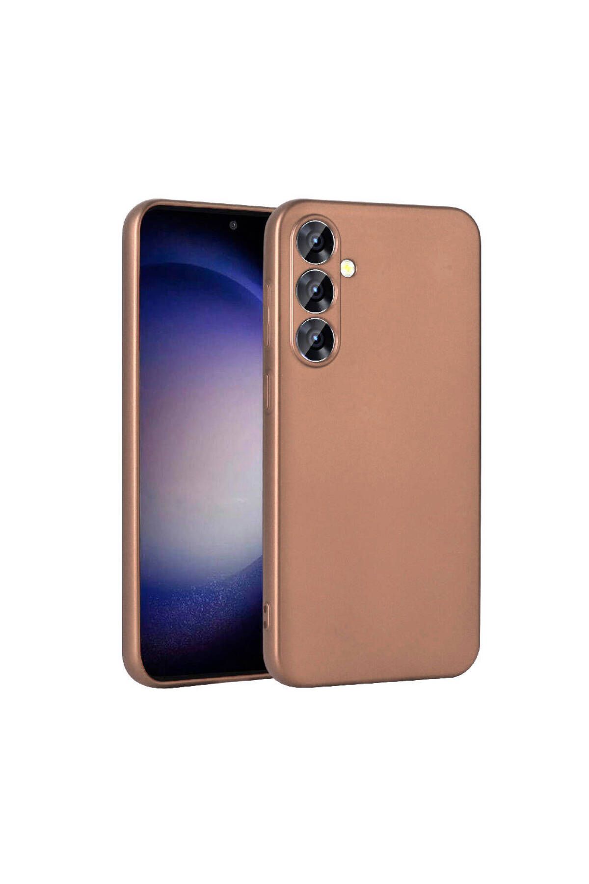 Galaxy S23 FE Uyumlu Zore Premier Silikon Kılıf-Rose Gold
