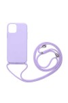 iPhone 12 Mini Uyumlu Zore Ropi Kılıf-Mor iPhone 12 Mini Uyumlu Zore Ropi Kılıf-Mor