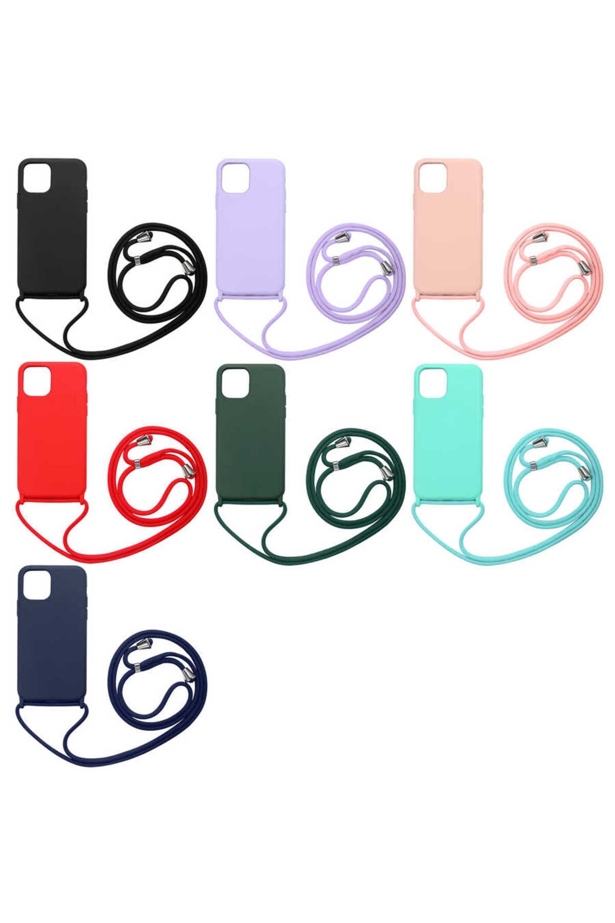 iPhone 12 Mini Uyumlu Zore Ropi Kılıf-Mor