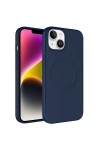 iPhone 14 Uyumlu Magsafe Wireless Şarj Özellikli Pastel Renk Silikon Zore Plas Kılıf-Lacivert iPhone 14 Uyumlu Magsafe Wireless Şarj Özellikli Pastel Renk Silikon Zore Plas Kılıf-Lacivert