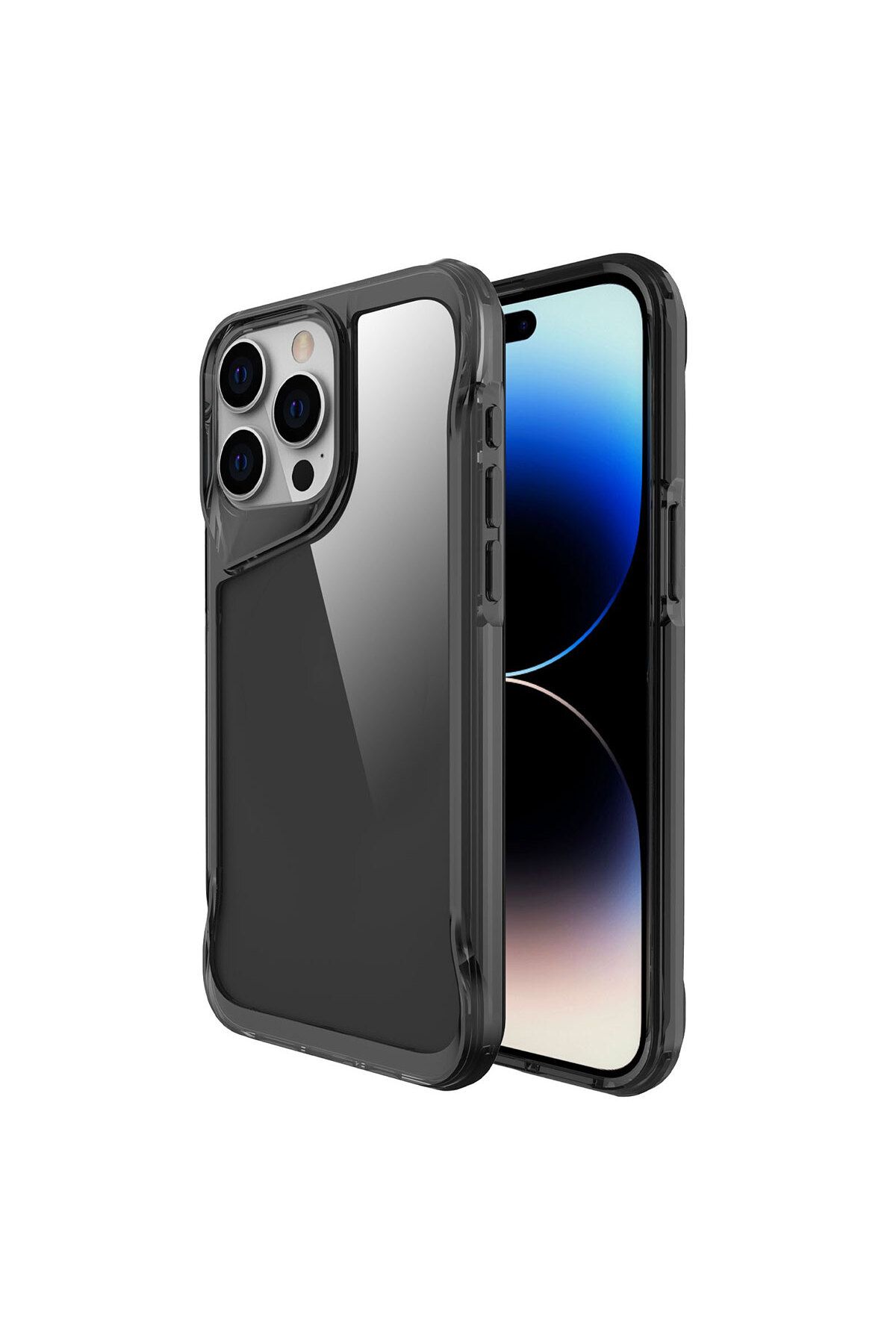 iPhone 15 Pro Uyumlu Zore T-Max Kılıf-Koyu Gri