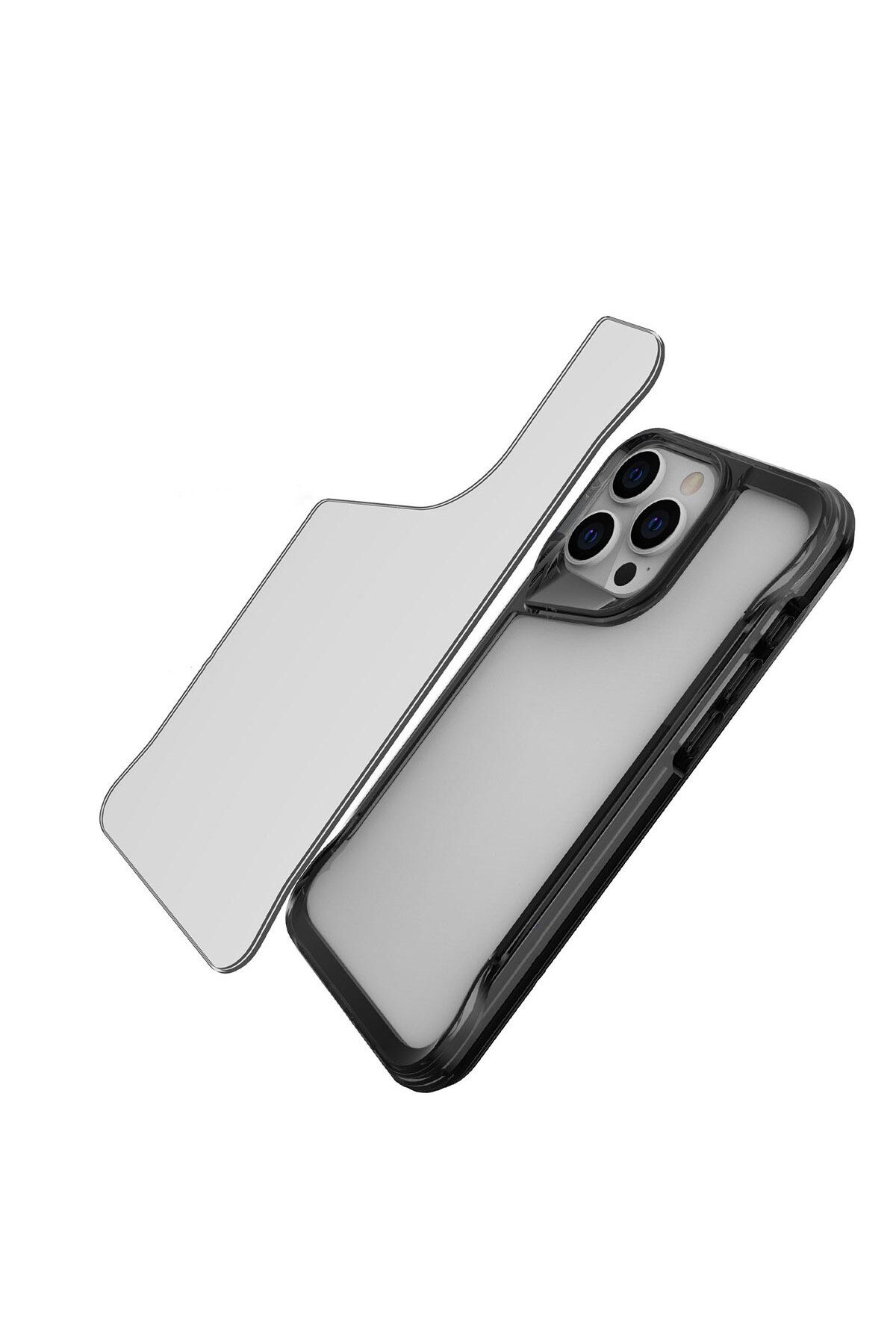 iPhone 15 Pro Uyumlu Zore T-Max Kılıf-Koyu Gri iPhone 15 Pro Uyumlu Zore T-Max Kılıf-Koyu Gri