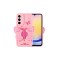 Galaxy A25 Kılıf Kamera Korumalı Figür Tasarımlı Zore Kapya Kapak-Pembe Açık
