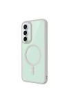 Galaxy S23 FE Uyumlu Wireless Şarj Özellikli Zore Krom Magsafe Silikon Kılıf-Pembe Açık Galaxy S23 FE Uyumlu Wireless Şarj Özellikli Zore Krom Magsafe Silikon Kılıf-Pembe Açık