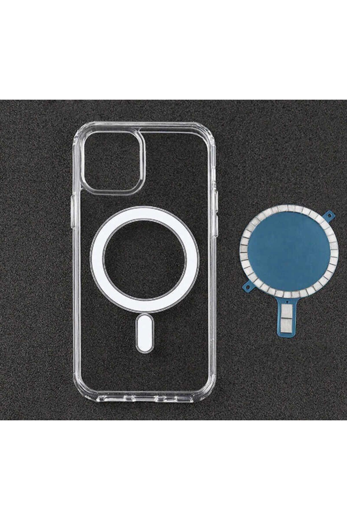 iPhone 11 Pro Max Uyumlu Zore Tacsafe Wireless Kılıf-Renksiz iPhone 11 Pro Max Uyumlu Zore Tacsafe Wireless Kılıf-Renksiz