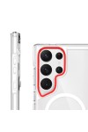 Galaxy S24 Ultra Kılıf Zore Magsafe Şarj Özellikli T-Max Magsafe Kapak-Renksiz Galaxy S24 Ultra Kılıf Zore Magsafe Şarj Özellikli T-Max Magsafe Kapak-Renksiz