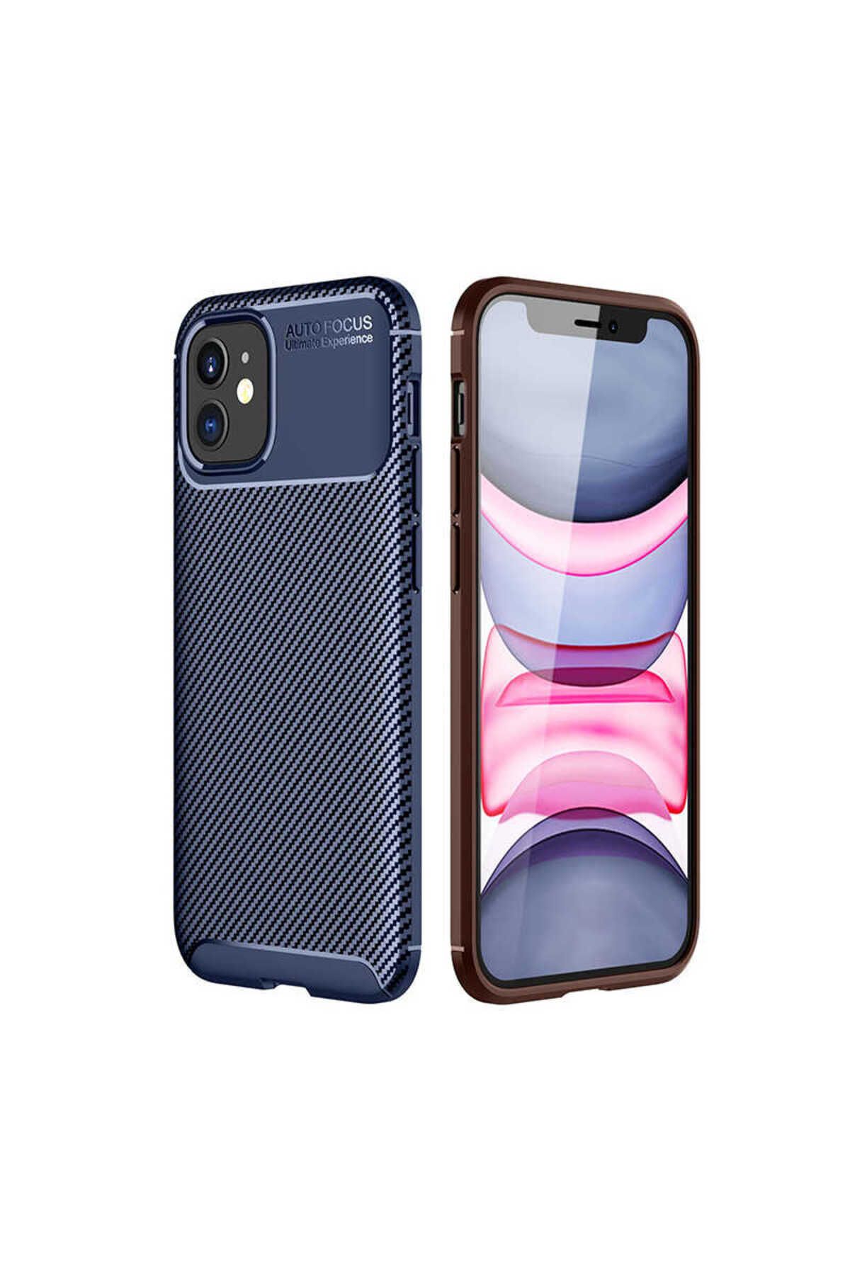 iPhone 12 Mini Uyumlu Zore Negro Silikon Kılıf-Lacivert