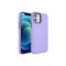 iPhone 11 Uyumlu Metal Çerçeve ve Buton Tasarımlı Sert Zore Botox Kılıf-Lila